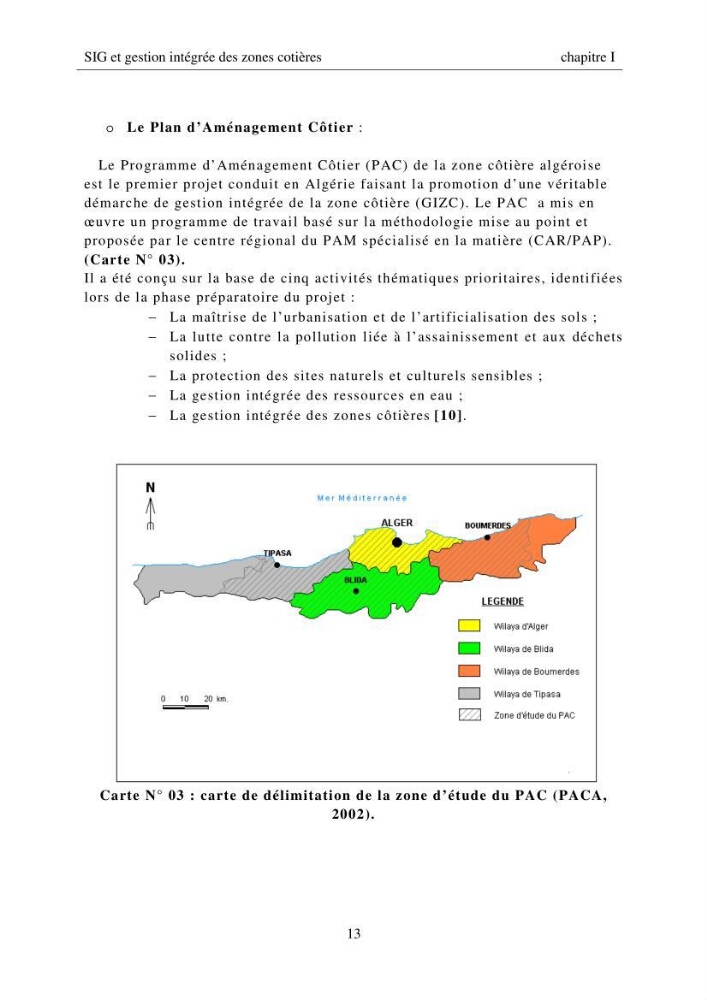 SIG et gestion intégrée des zones côtières en Algerie, difficultés d\'intégration et pistes de sollutions