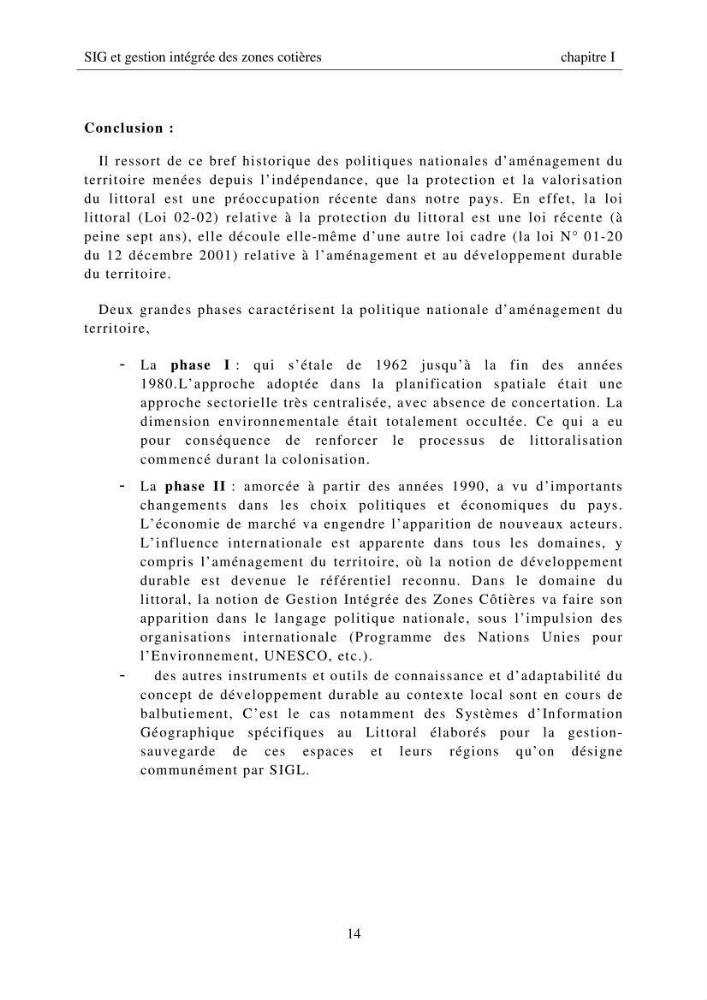 SIG et gestion intégrée des zones côtières en Algerie, difficultés d\'intégration et pistes de sollutions