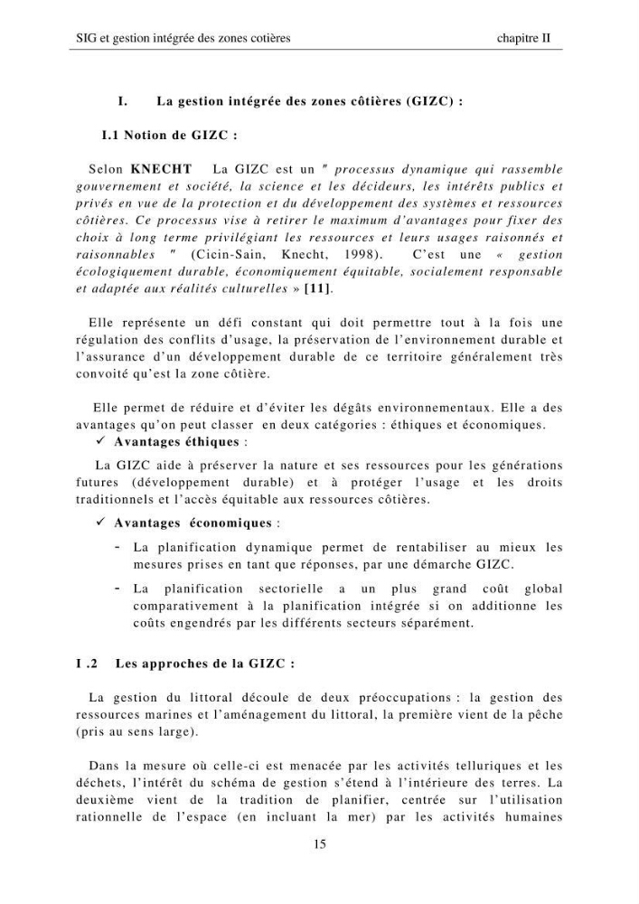 SIG et gestion intégrée des zones côtières en Algerie, difficultés d\'intégration et pistes de sollutions