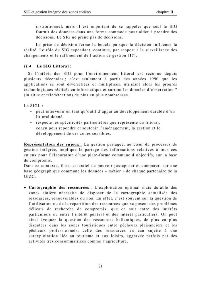 SIG et gestion intégrée des zones côtières en Algerie, difficultés d\'intégration et pistes de sollutions
