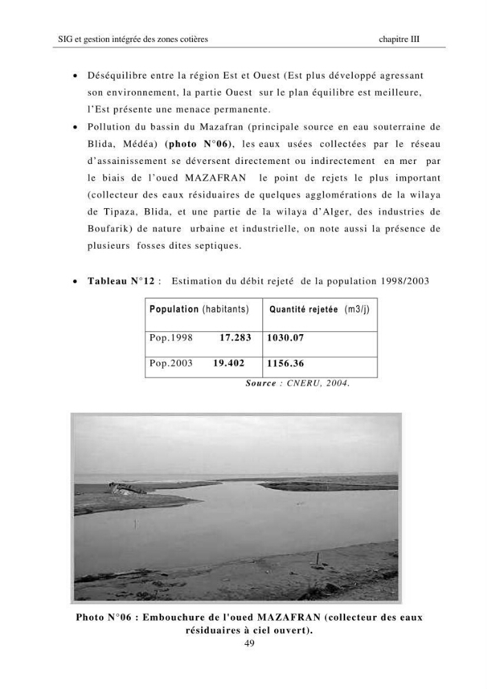 SIG et gestion intégrée des zones côtières en Algerie, difficultés d\'intégration et pistes de sollutions