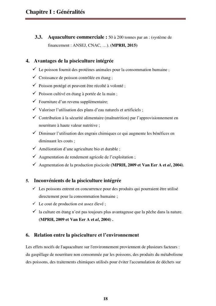 La contribution de l\'intégration de la pisciculture à l\'agriculture durable et responsable: