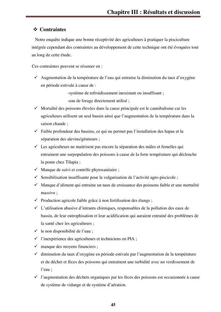 La contribution de l\'intégration de la pisciculture à l\'agriculture durable et responsable: