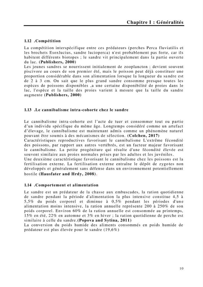 Maîtrise et suivi de la reproduction de quelques espèces de poissons d’eau douce