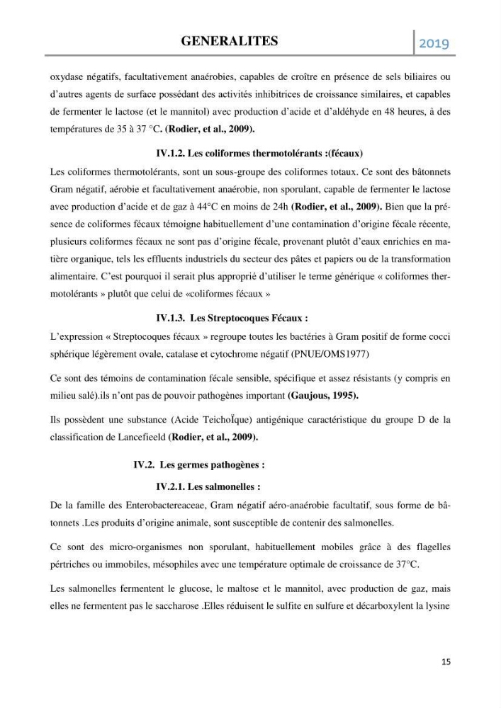 Etude des paramètres d’évaluation des matrices eau et sédiments des plages Est et Ouest de Sidi-Fredj