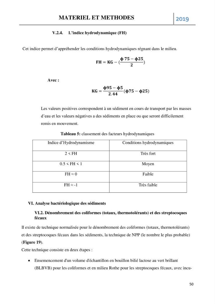 Etude des paramètres d’évaluation des matrices eau et sédiments des plages Est et Ouest de Sidi-Fredj