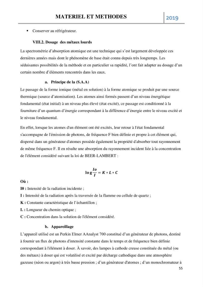 Etude des paramètres d’évaluation des matrices eau et sédiments des plages Est et Ouest de Sidi-Fredj