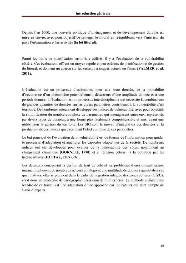 Apport de la variable socio-économique sur l\'évaluation de la vullnérabilité côtière