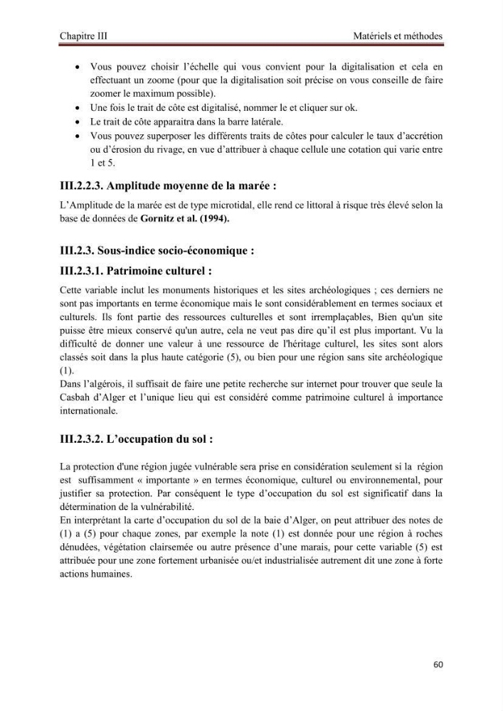 Apport de la variable socio-économique sur l\'évaluation de la vullnérabilité côtière