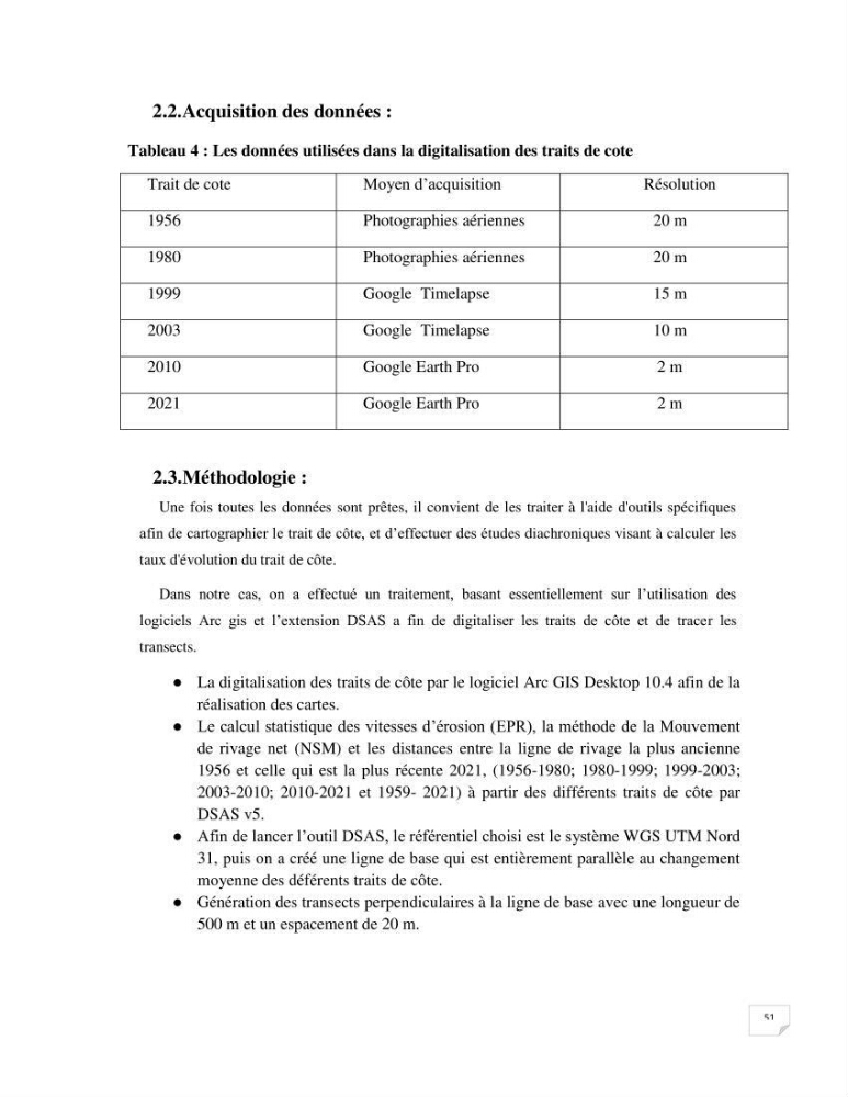 Modélisation des processus hydro sédimentaire de la partie ouest de Sidi Fredj