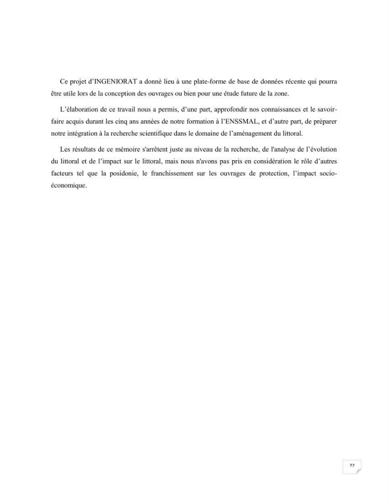 Modélisation des processus hydro sédimentaire de la partie ouest de Sidi Fredj