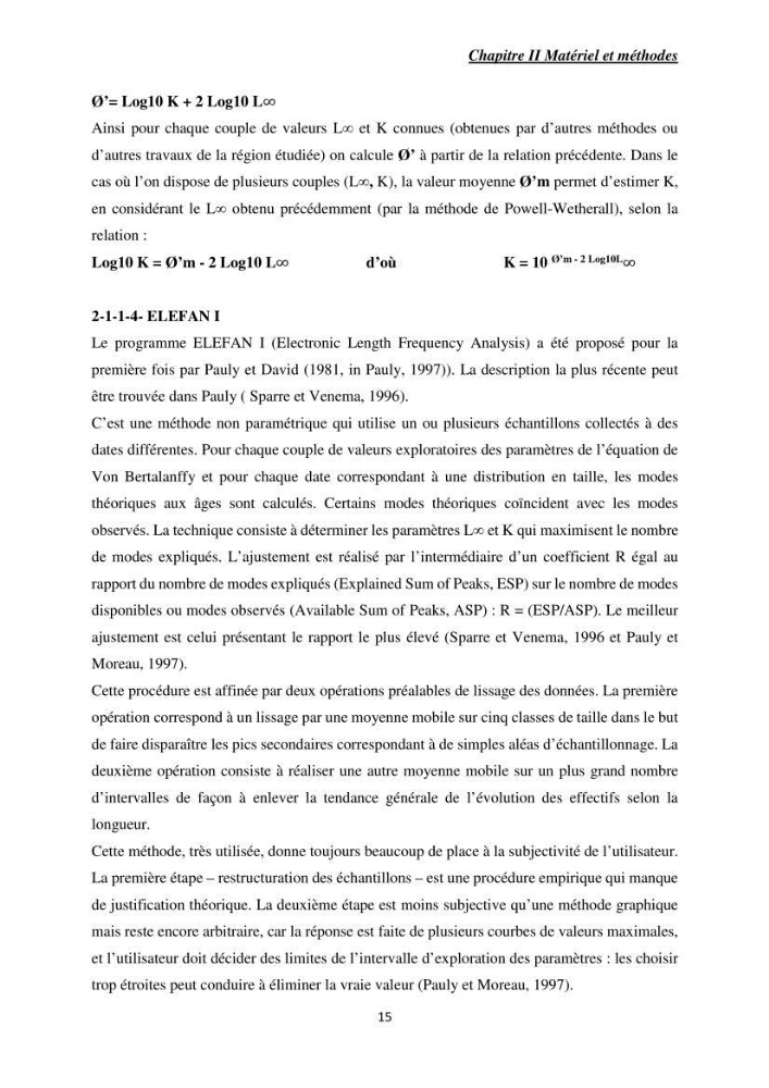 Contribution à l’étude de la croissance et l\'exploitation de Mullusbarbatus (Linné,1758) dans la baie de Bou-Ismail: