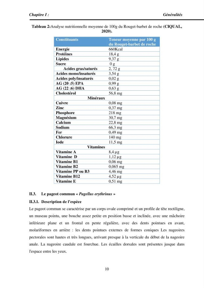 Estimation de la teneur en mercure, métaux lourds et qualitémicrobiologique de quelques espèces de poissons dans la région Algéroise, effets potentiels santé-environnement.