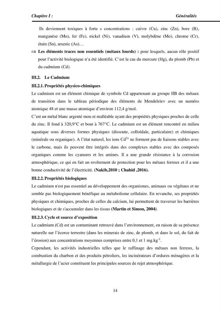 Estimation de la teneur en mercure, métaux lourds et qualitémicrobiologique de quelques espèces de poissons dans la région Algéroise, effets potentiels santé-environnement.
