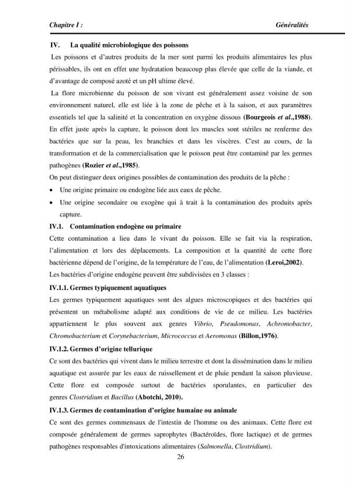 Estimation de la teneur en mercure, métaux lourds et qualitémicrobiologique de quelques espèces de poissons dans la région Algéroise, effets potentiels santé-environnement.