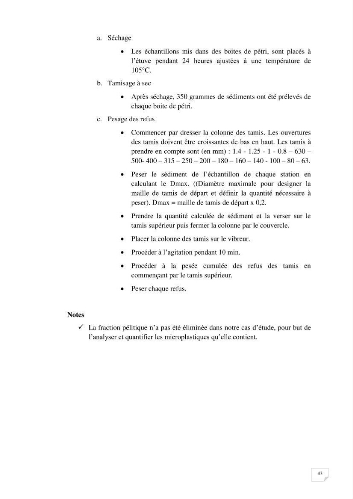 Evaluation des microplastiques dans les sédiments et les eaux de surface de la baie de Zemmouri