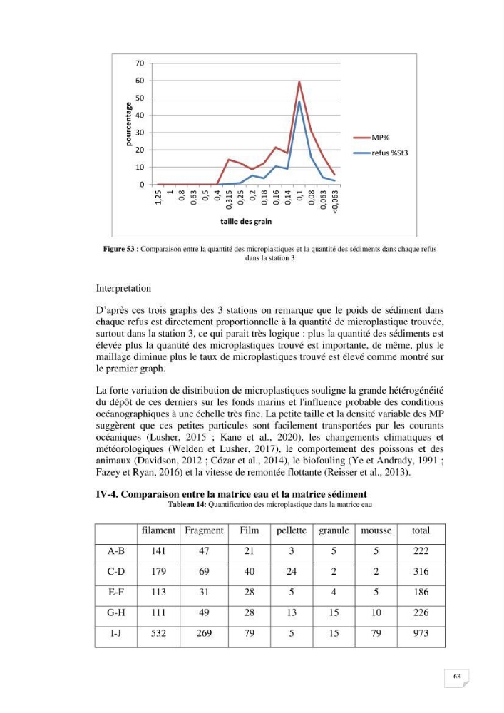 Evaluation des microplastiques dans les sédiments et les eaux de surface de la baie de Zemmouri