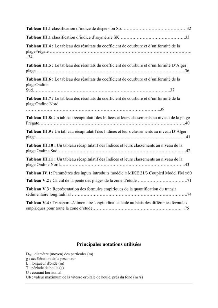 Quantification de transit sédimentaire longitudinal de la région Est de la Baie d’Alger: Cas d’étude : les plages sableuses de la commune de Bordj-El-Bahri