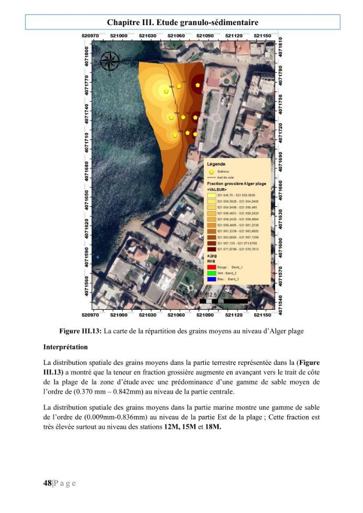 Quantification de transit sédimentaire longitudinal de la région Est de la Baie d’Alger: Cas d’étude : les plages sableuses de la commune de Bordj-El-Bahri
