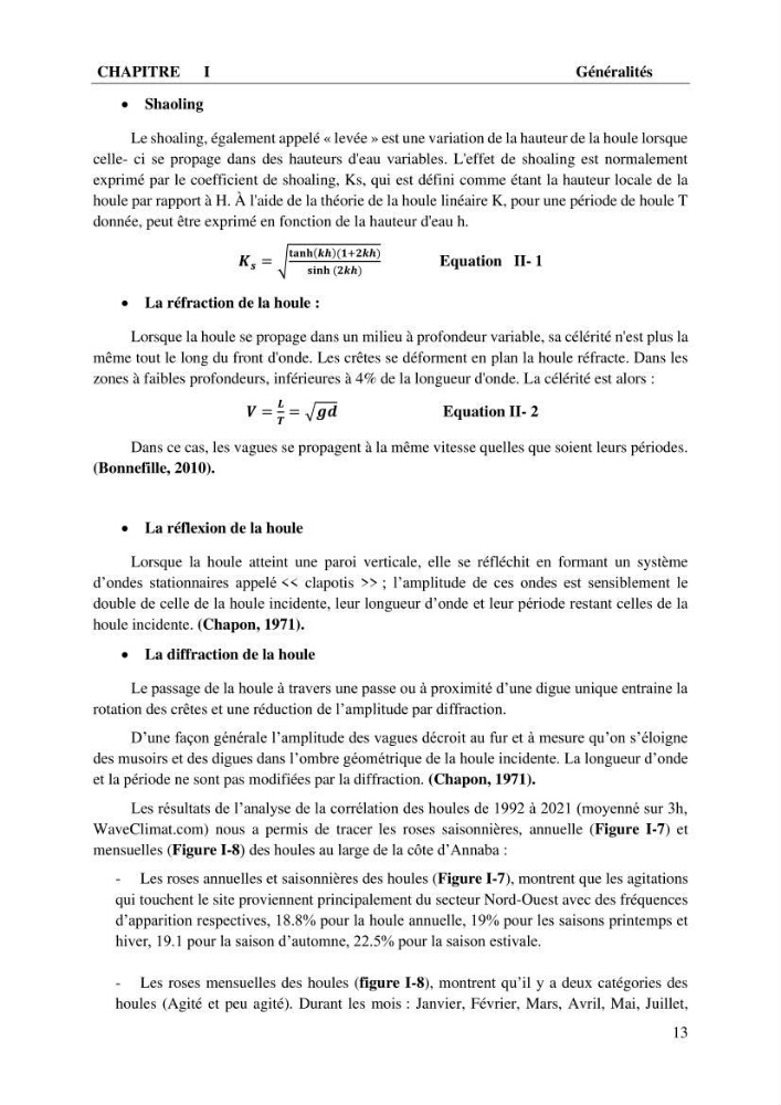 Caractérisation de l’agitation et l’ensablement des ports et proposition de solutions de protection cas du port d’Annaba