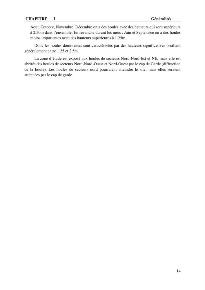 Caractérisation de l’agitation et l’ensablement des ports et proposition de solutions de protection cas du port d’Annaba