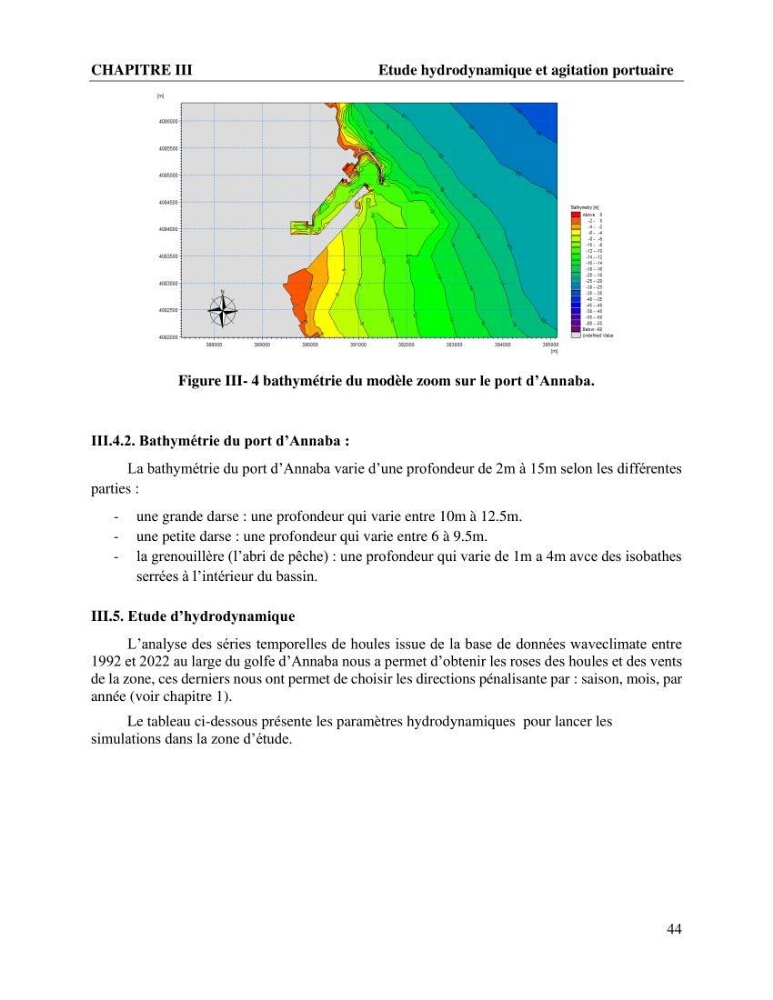 Caractérisation de l’agitation et l’ensablement des ports et proposition de solutions de protection cas du port d’Annaba