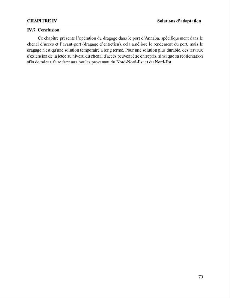 Caractérisation de l’agitation et l’ensablement des ports et proposition de solutions de protection cas du port d’Annaba