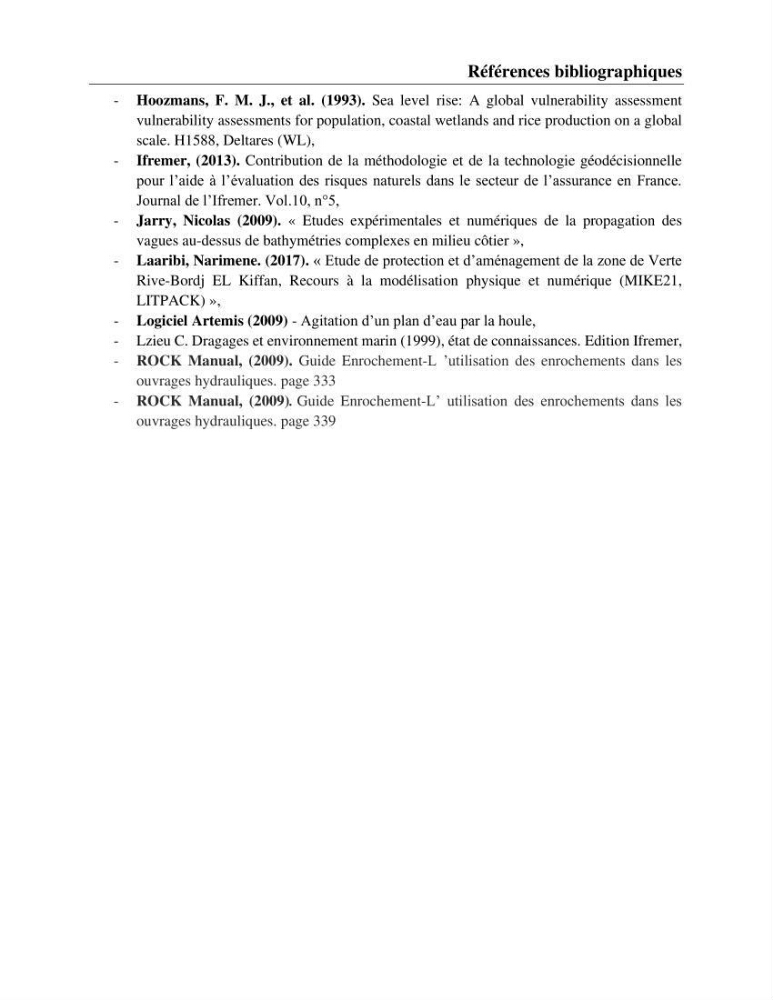 Caractérisation de l’agitation et l’ensablement des ports et proposition de solutions de protection cas du port d’Annaba