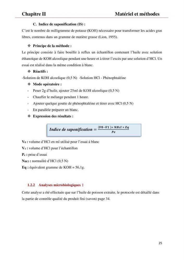 Valorisation des produits de la mer pour la fabriction de savon: Aspects techniqueset économiques