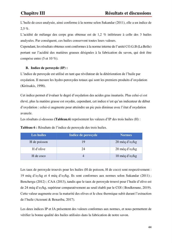 Valorisation des produits de la mer pour la fabriction de savon: Aspects techniqueset économiques