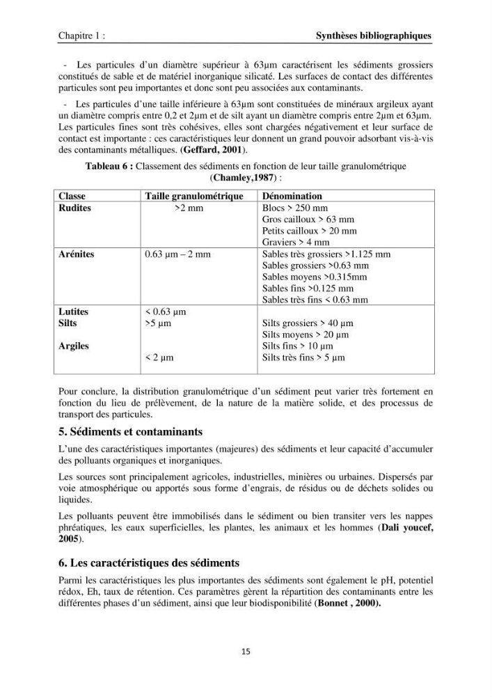 Eléments traces métalliques dans le sédiment marin de la Baie de Zemmouri