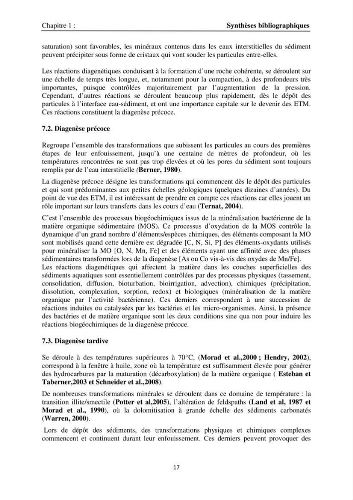 Eléments traces métalliques dans le sédiment marin de la Baie de Zemmouri