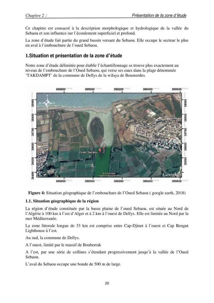 Eléments traces métalliques dans le sédiment marin de la Baie de Zemmouri