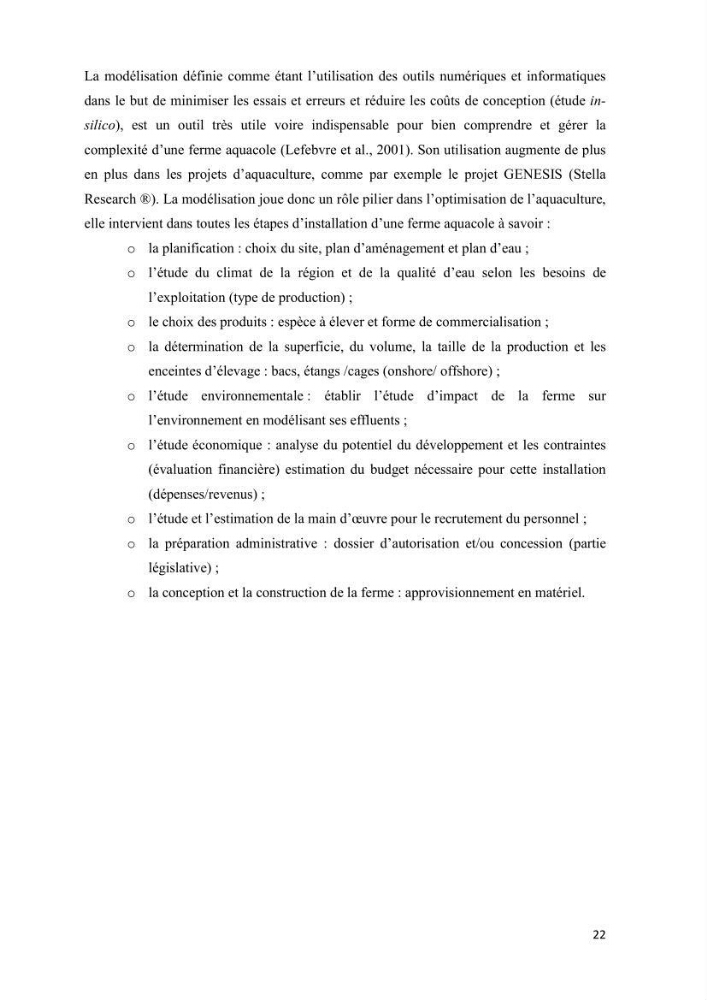 Modélisation des phénomènes de transport en ingénierie aquacole