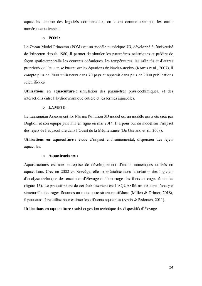 Modélisation des phénomènes de transport en ingénierie aquacole