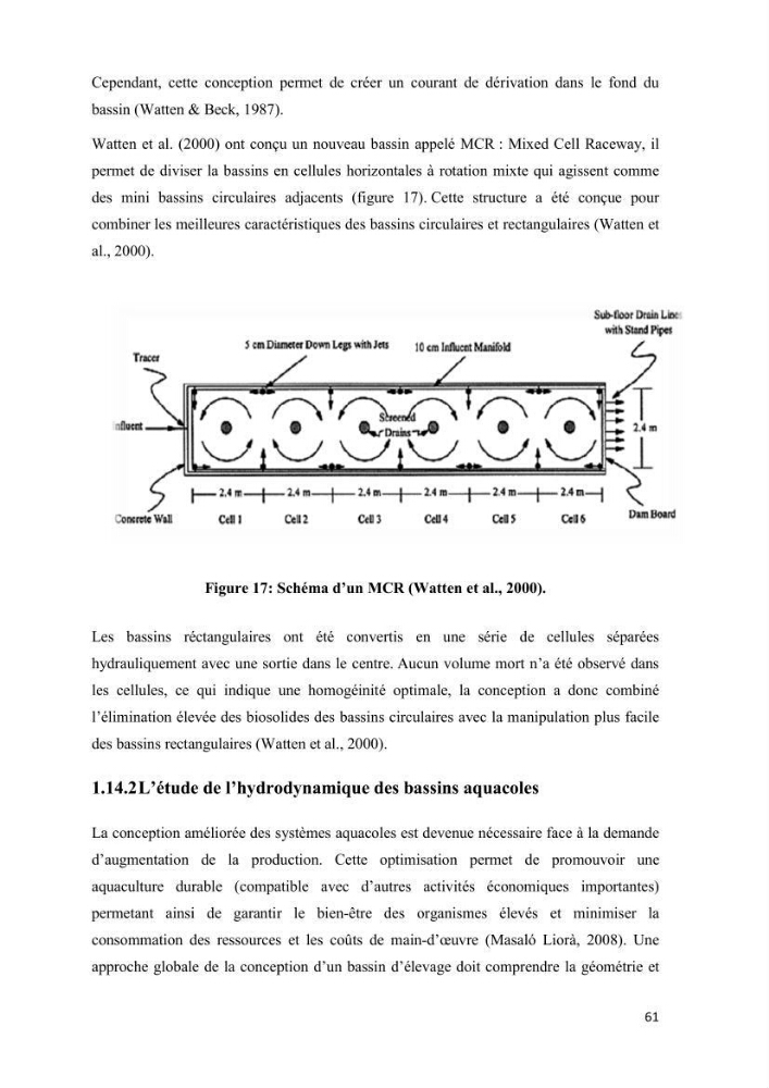 Modélisation des phénomènes de transport en ingénierie aquacole