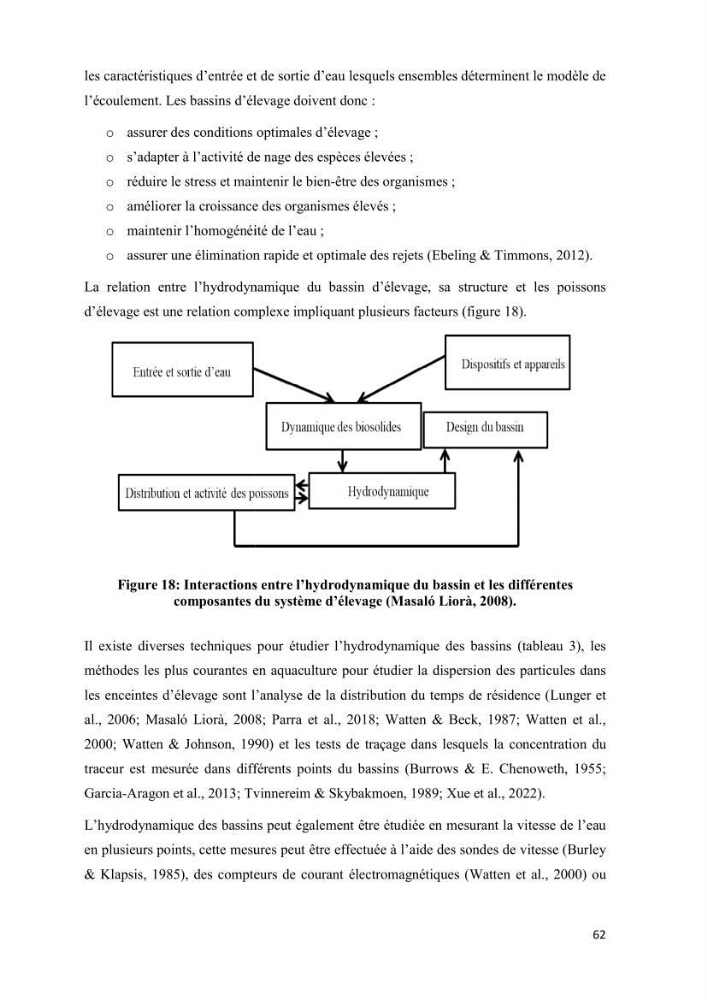 Modélisation des phénomènes de transport en ingénierie aquacole