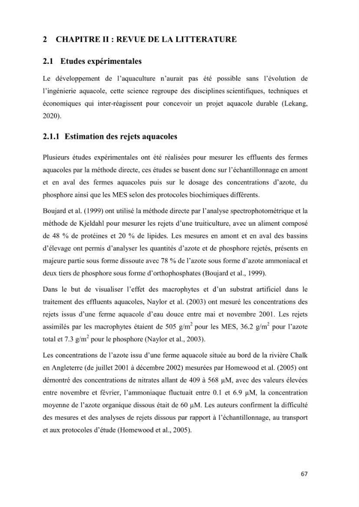 Modélisation des phénomènes de transport en ingénierie aquacole