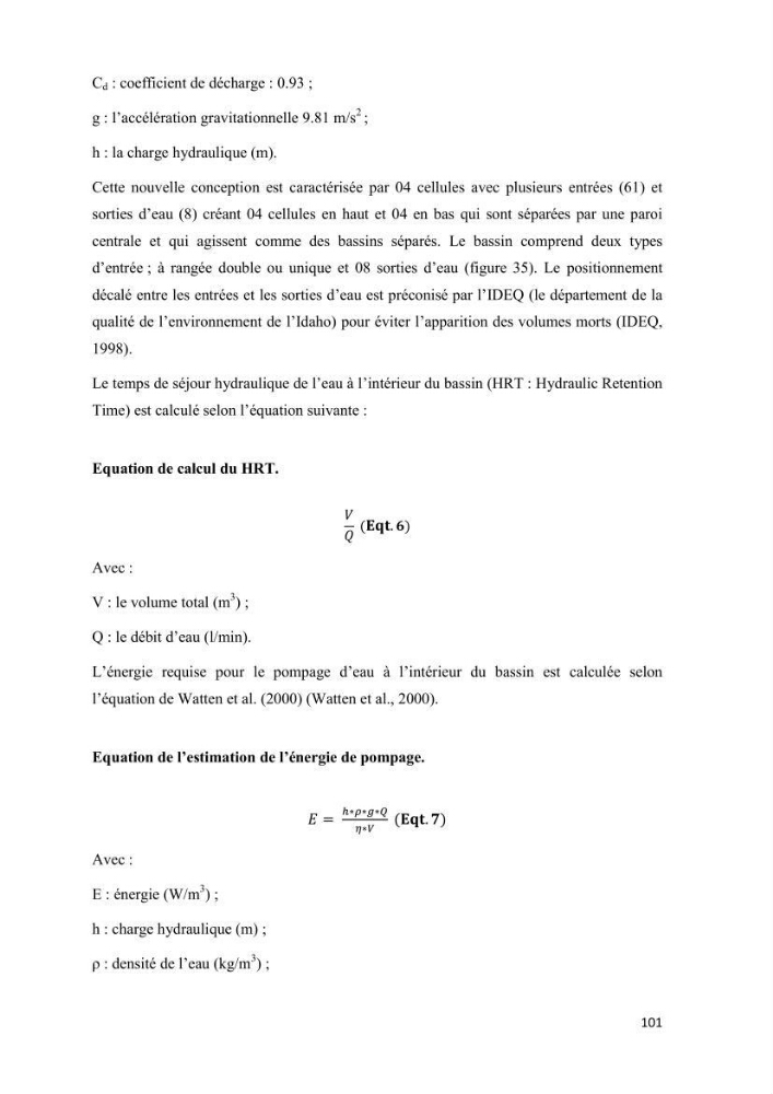Modélisation des phénomènes de transport en ingénierie aquacole