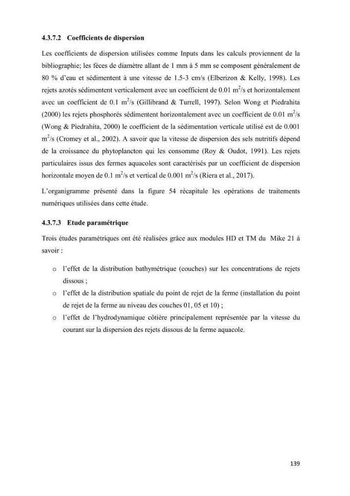 Modélisation des phénomènes de transport en ingénierie aquacole