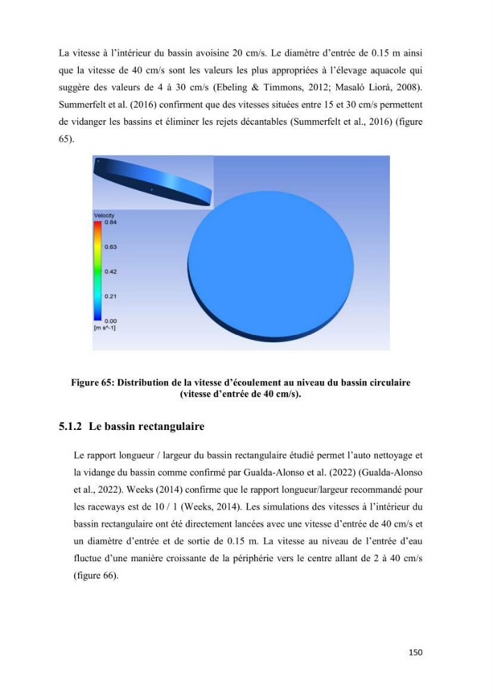 Modélisation des phénomènes de transport en ingénierie aquacole