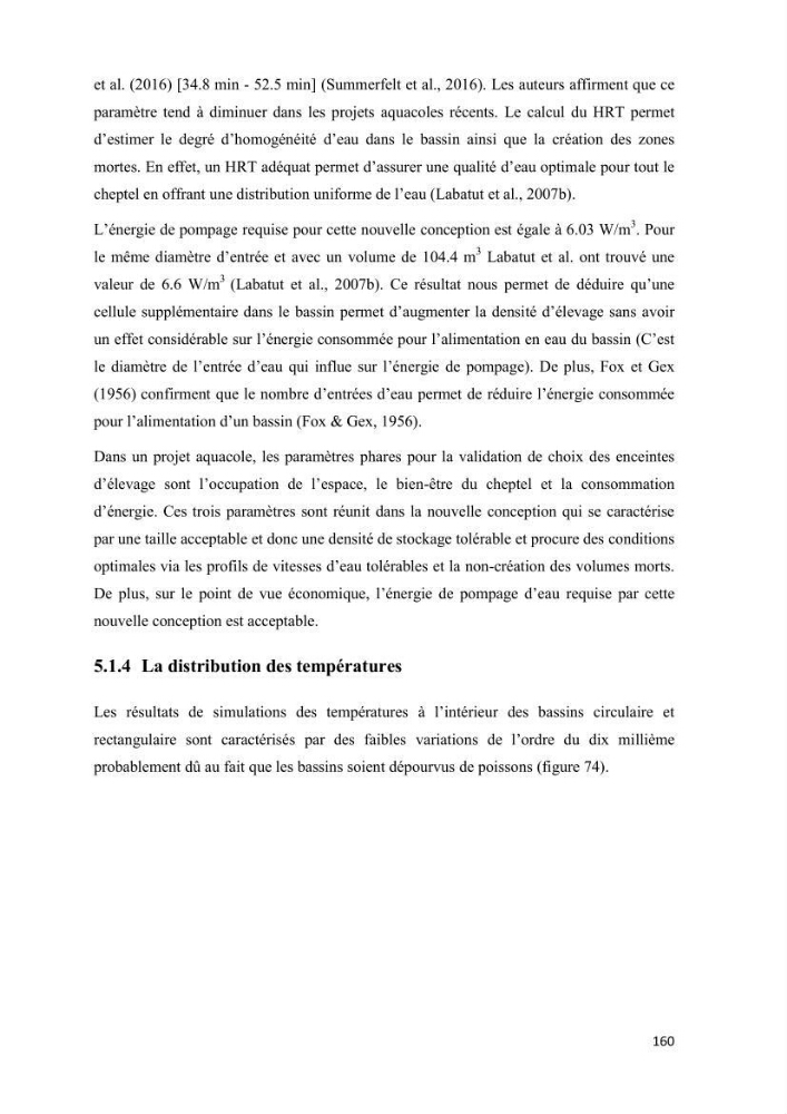 Modélisation des phénomènes de transport en ingénierie aquacole