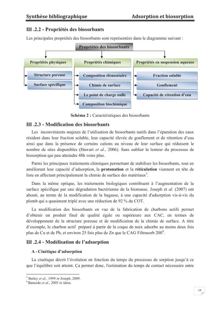 Etude de la valorisation d\'une biomasse marine, posidonia oceanica, en tant que biosorbant des ions métalliques Pb ²+, Cu ²+, Ni ²+, Zn ²+ et Cd ²+