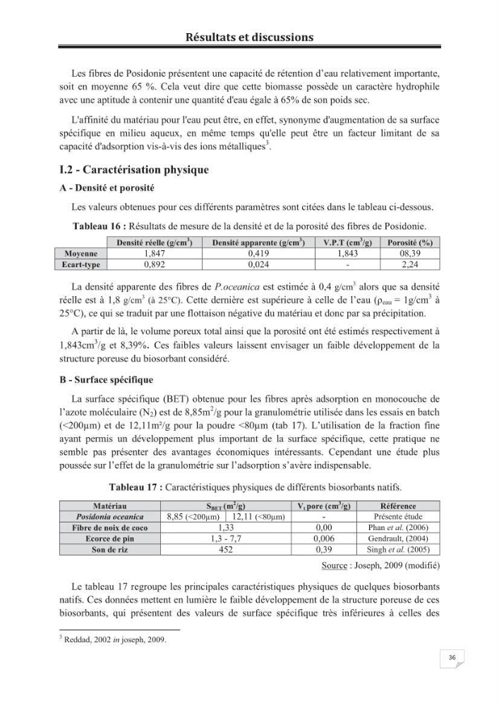 Etude de la valorisation d\'une biomasse marine, posidonia oceanica, en tant que biosorbant des ions métalliques Pb ²+, Cu ²+, Ni ²+, Zn ²+ et Cd ²+