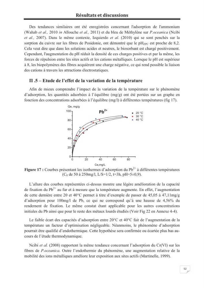 Etude de la valorisation d\'une biomasse marine, posidonia oceanica, en tant que biosorbant des ions métalliques Pb ²+, Cu ²+, Ni ²+, Zn ²+ et Cd ²+