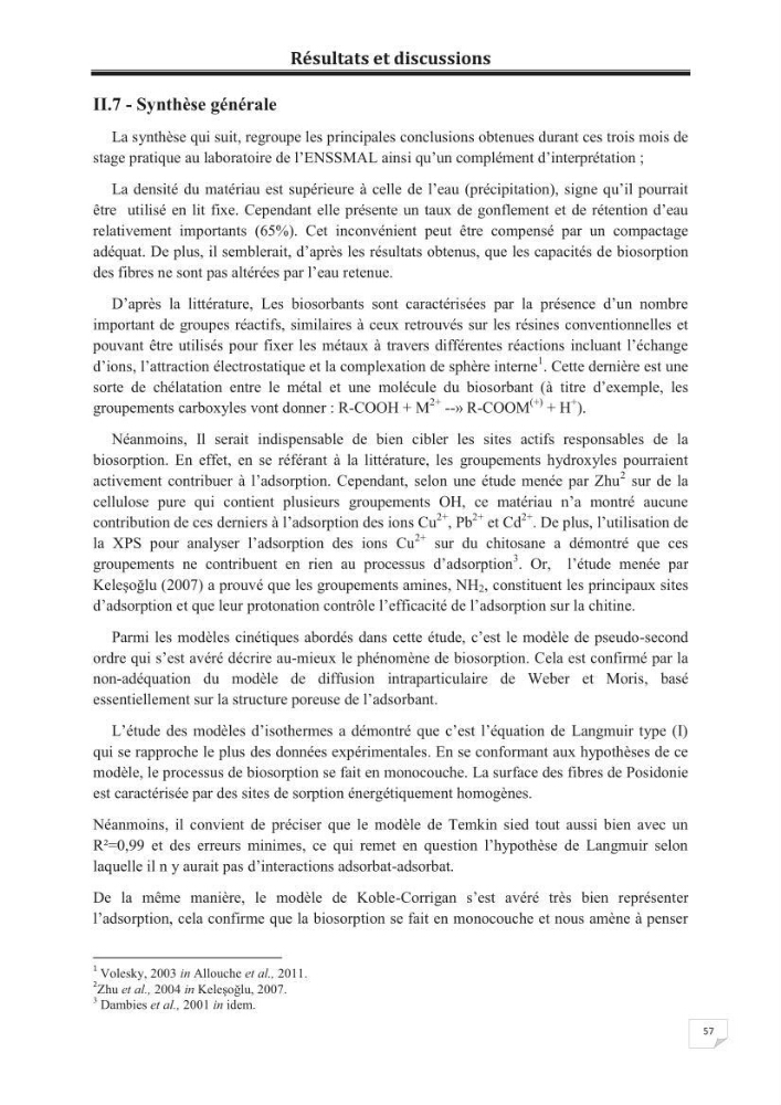 Etude de la valorisation d\'une biomasse marine, posidonia oceanica, en tant que biosorbant des ions métalliques Pb ²+, Cu ²+, Ni ²+, Zn ²+ et Cd ²+