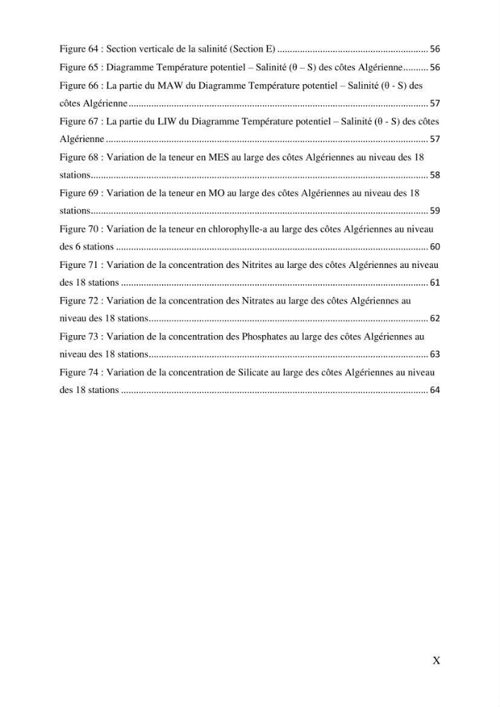 Les conditions physico chimiques au large des côtes algériennes: contribution à l’étude des structures hydrodynamiques