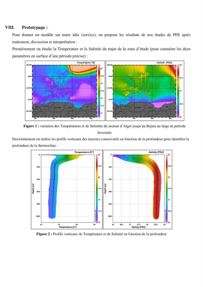 Les conditions physico chimiques au large des côtes algériennes: contribution à l’étude des structures hydrodynamiques