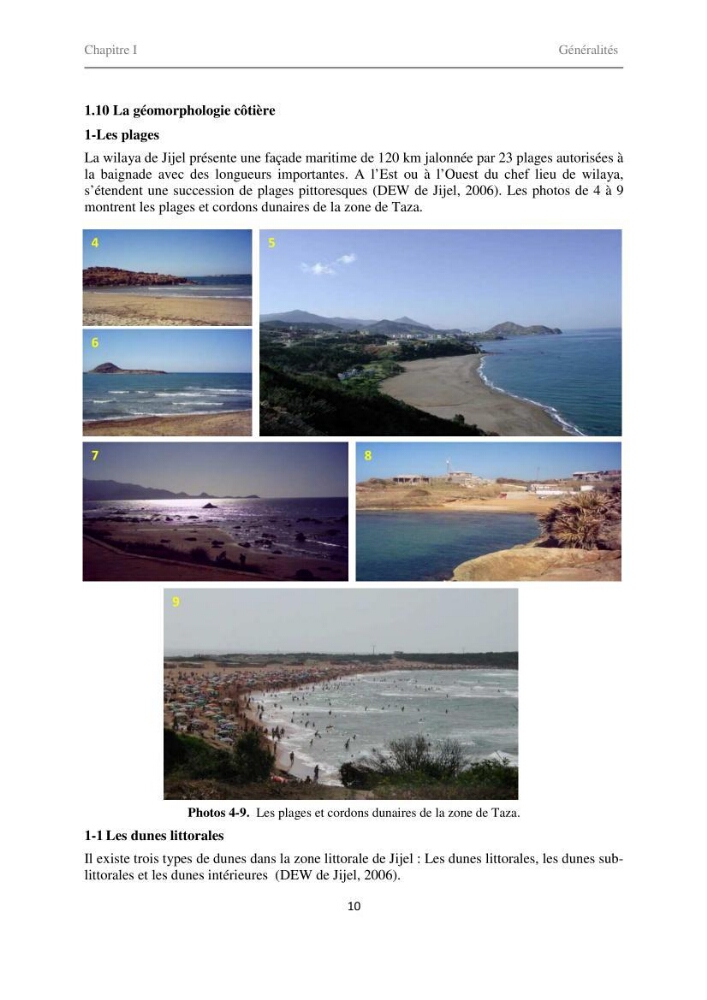 Proposition d\'indicateurs de suivi de l\'aire marine de Taza (wilaya de Jijel)