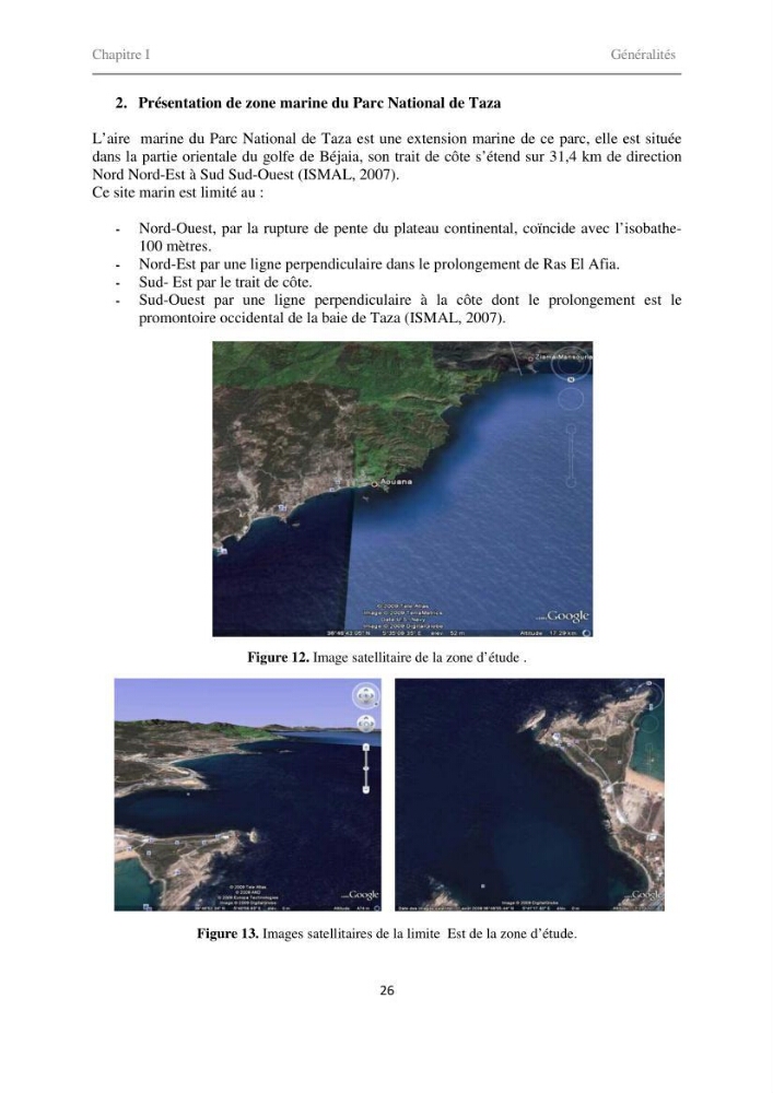 Proposition d\'indicateurs de suivi de l\'aire marine de Taza (wilaya de Jijel)